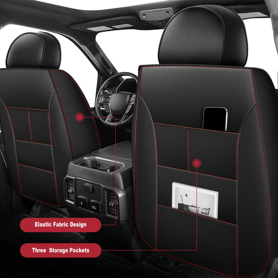 AOMSAZTO vehicle seat cover set for Dodge RAM 2002-2025 5 seat truck crew cab with curved bench