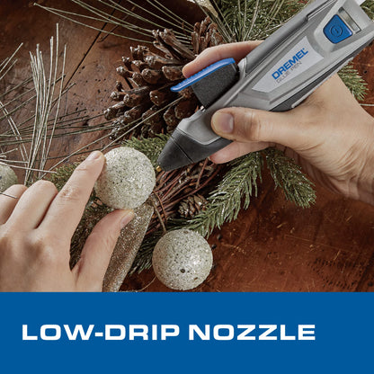 Dremel hot glue gun — Cordless and rechargeable with precision drizzle tip