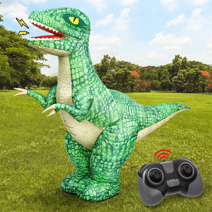 Jovow toy figure — 2.4GHZ remote control inflatable dinosaur with rechargeable battery