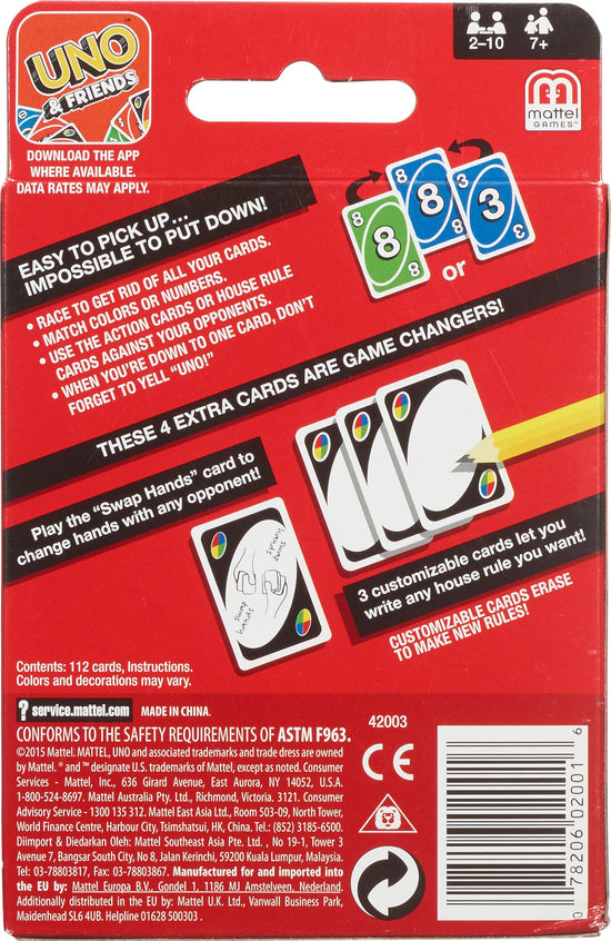 Mattel Games UNO Splash — water resistant cards for outdoor fun