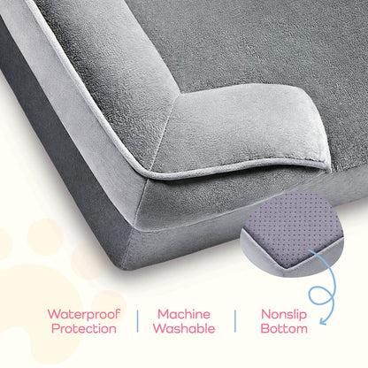 Pet bed mat — Ultra comfortable for large dogs with extra neck support