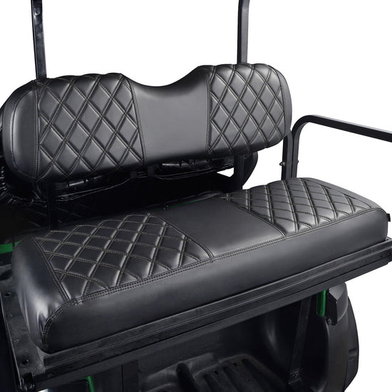 NOKINS Golf cart seat cover — No staples required with black stitching