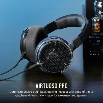 Corsair Virtuoso RGB wireless headphones — multiplatform gaming compatibility