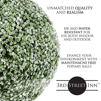 Artificial plant - 3rd Street Inn topiary ball for indoor and outdoor use