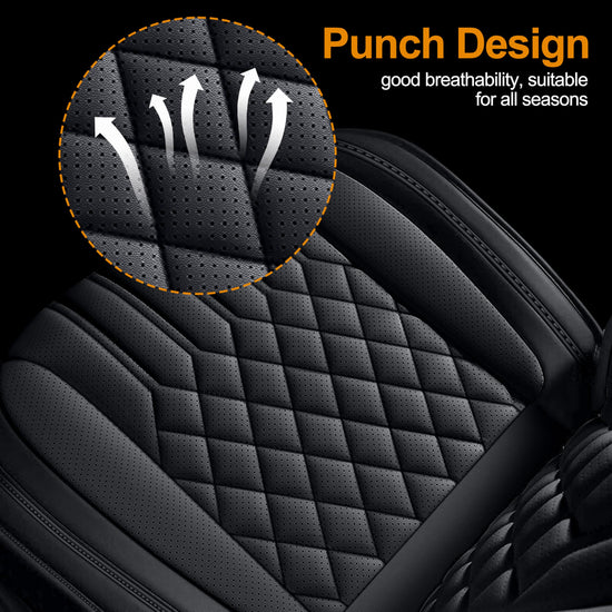AOMSAZTO vehicle seat cover - Faux leather full set for Dodge RAM 1500 2500 3500 2012-2026