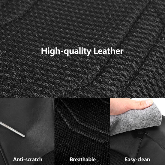 HChengkikz vehicle seat cover — leather, breathable and sporty design, universal fit