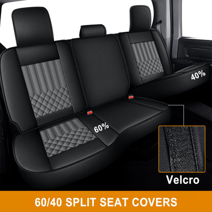 AOMSAZTO vehicle seat cover - faux leather full set for Dodge RAM trucks 2012-2026