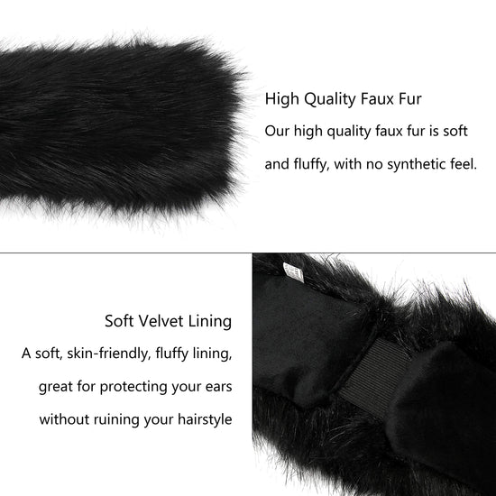 Hairband — Faux fur design from LA CARRIE for winter warmth and comfort