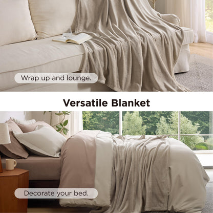 Bedsure bedding set — 8 piece with soft fleece microfiber blanket and sheets