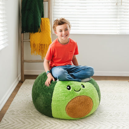 Big Joe bean bag chair — durable polyester nylon blend, 2 feet round