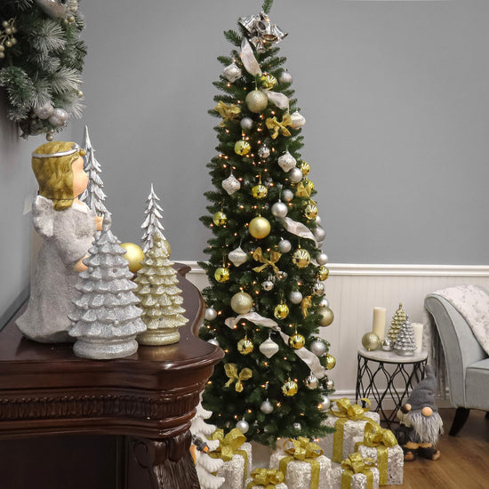 National Tree Company artificial tree with stand.