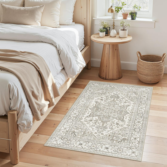 Area rugs — Boho non-slip washable for living room, bedroom, office, dining room