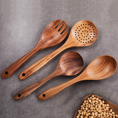 Spoon — Teak long handle design by Gudamaye