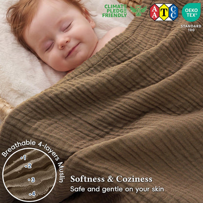 Blanket — 60% rayon 40% cotton muslin from David's Home