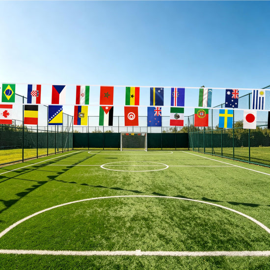Banner — BIOLALEN 2026 World Cup team flags for 48 countries decorations