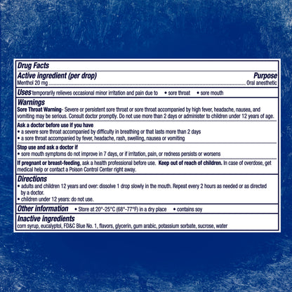 Vicks VapoCool sore throat drops — max strength menthol for sore throat pain relief