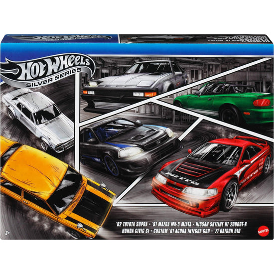 Non-riding toy vehicle — Hot Wheels set of 6 Japanese die-cast cars with elevated deco