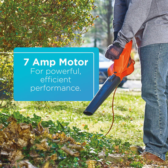 BLACK+DECKER leaf blower with powerful motor
