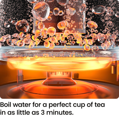 Chefman electric water boiler with tea infuser and boil-dry protection