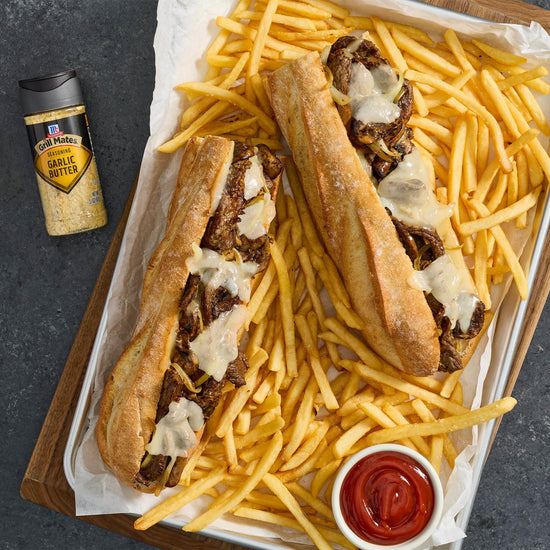 McCormick Grill Mates garlic butter seasoning — rich garlic flavor in a convenient blend