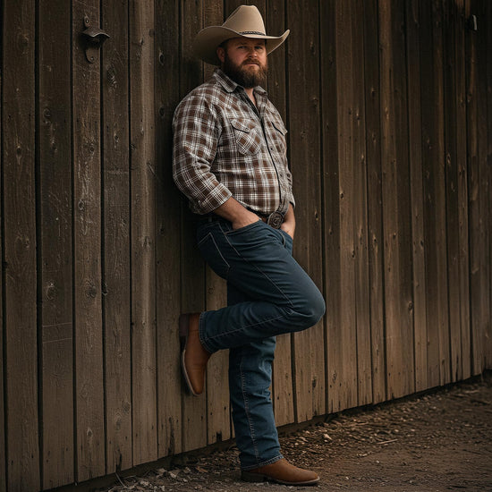 Lumeheel cowboy boots - Western boots with embroidered design and slip resistant sole