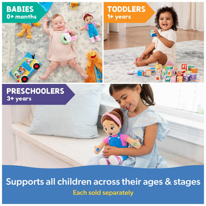 Toy figure — Ms. Rachel Herbie cuddle and comfort friend doll, 11” plush toy for ages 6 months to 3+