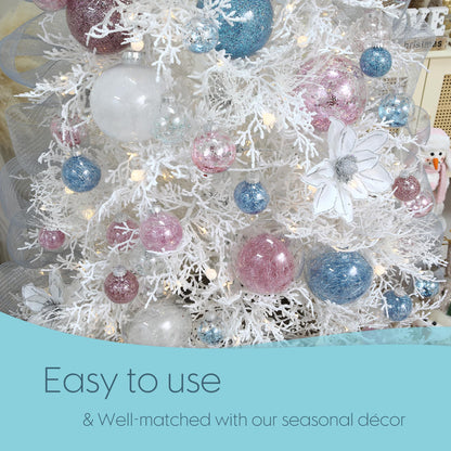 Sea Team hanging ornament — shatterproof clear plastic with delicate decorations