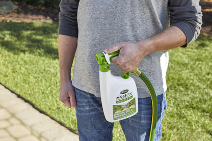 Scotts MossEx weed and moss control agent — 3-in-1 ready-spray