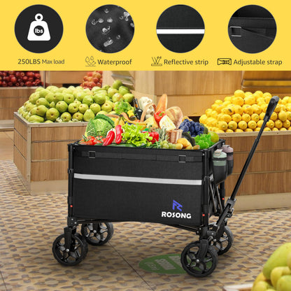 ROSONG collapsible wagon cart — heavy duty foldable design for versatile use