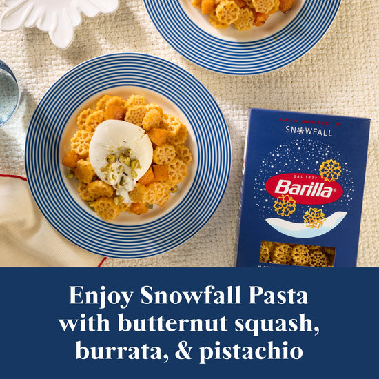 Barilla Snowfall pasta - Limited edition noodle.