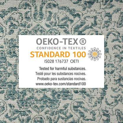 RUG — Nicole Miller New York azalea transitional medallion indoor/outdoor design