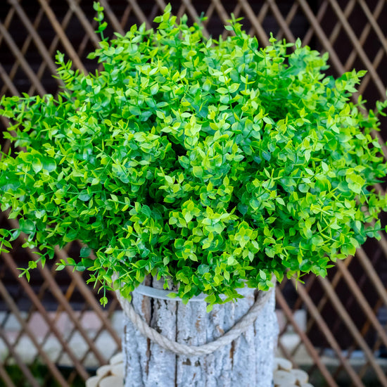 AXYLEX Artificial Flowers Outdoor Shrubs - Fake Plants UV Resistant No Fade Faux Plastic Greenery Home Garden Porch Patio Decoration Office Indoor