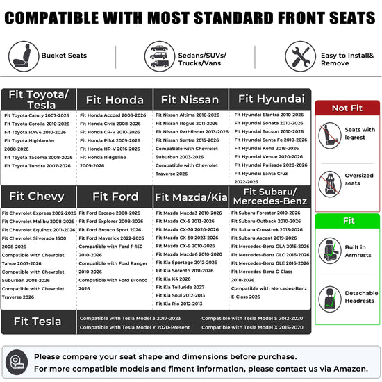 Black Panther vehicle seat cover — Luxury faux leather with anti-slip design