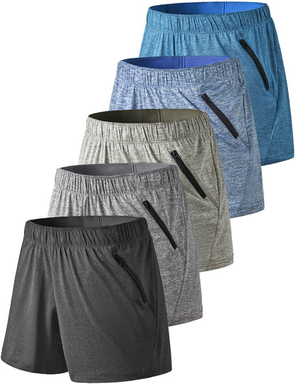 Liberty Imports women's lounge workout shorts with zipper pockets