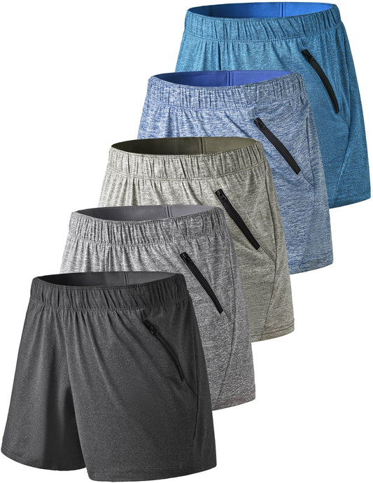 Liberty Imports women's lounge workout shorts with zipper pockets