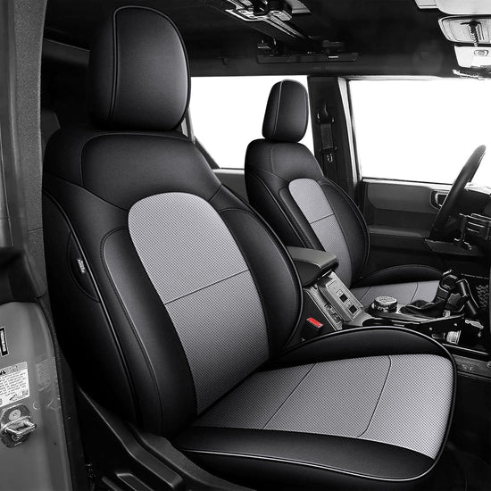 AOMSAZTO vehicle seat cover — Custom fit faux leather for Ford Bronco 4-Door 2021-2025 excluding Raptor
