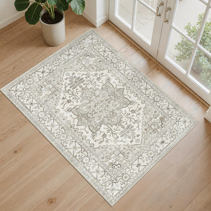 Area rugs — Boho non-slip washable for living room, bedroom, office, dining room