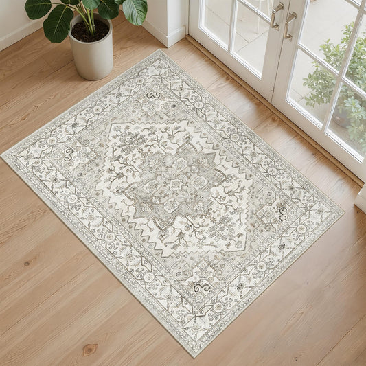 Area rugs — Boho non-slip washable for living room, bedroom, office, dining room