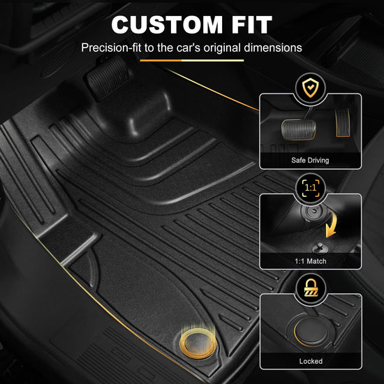 AOMSAZTO vehicle mat with all weather protection for Ford Bronco Sport 2021-2026.