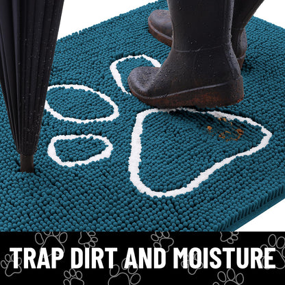 Smiry dog rug — Absorbent dirt trapper with non slip quick dry feature