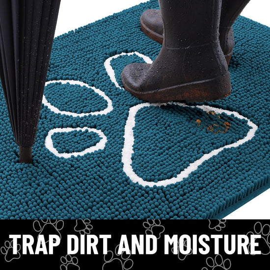 Smiry dog rug — Absorbent dirt trapper with non slip quick dry feature