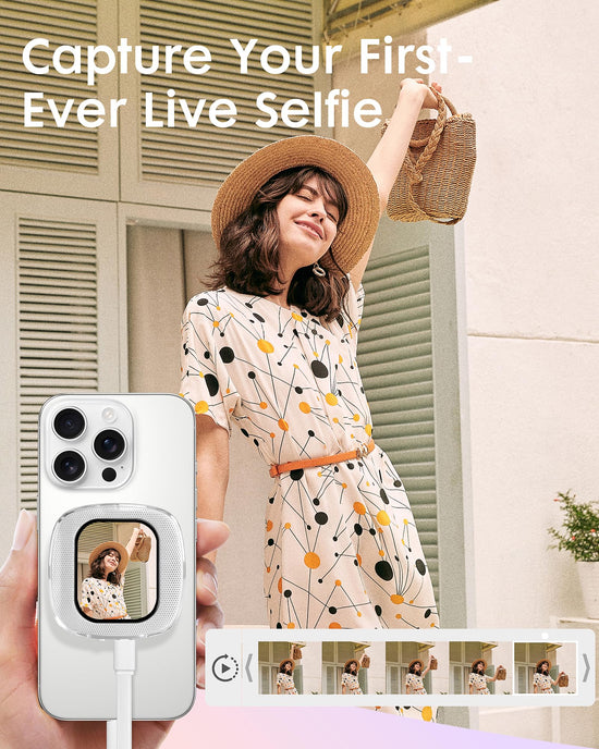 Yatao Mini Selfie Monitor Screen for iPhone, Plug & Play with Mirror