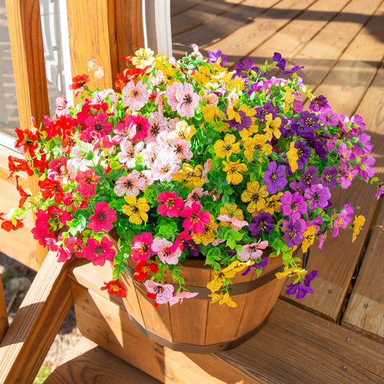 HyeFlora artificial plant — daisy and eucalyptus leaves bundle for decoration