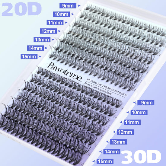 False eyelash kit — Lash clusters by Pawotence