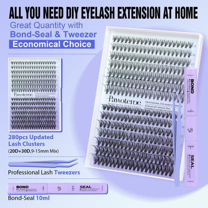 False eyelash kit — Lash clusters by Pawotence