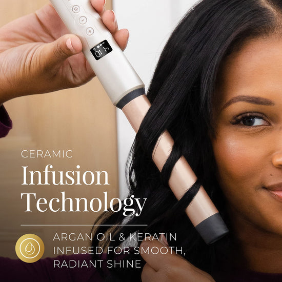 Remington hair iron — Argan oil and keratin infused