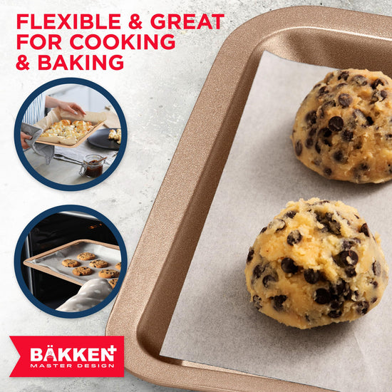 BAKKEN baking pan set — Commercial grade carbon steel with nonstick coating