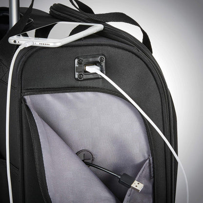 Samsonite underseat suitcase with USB port