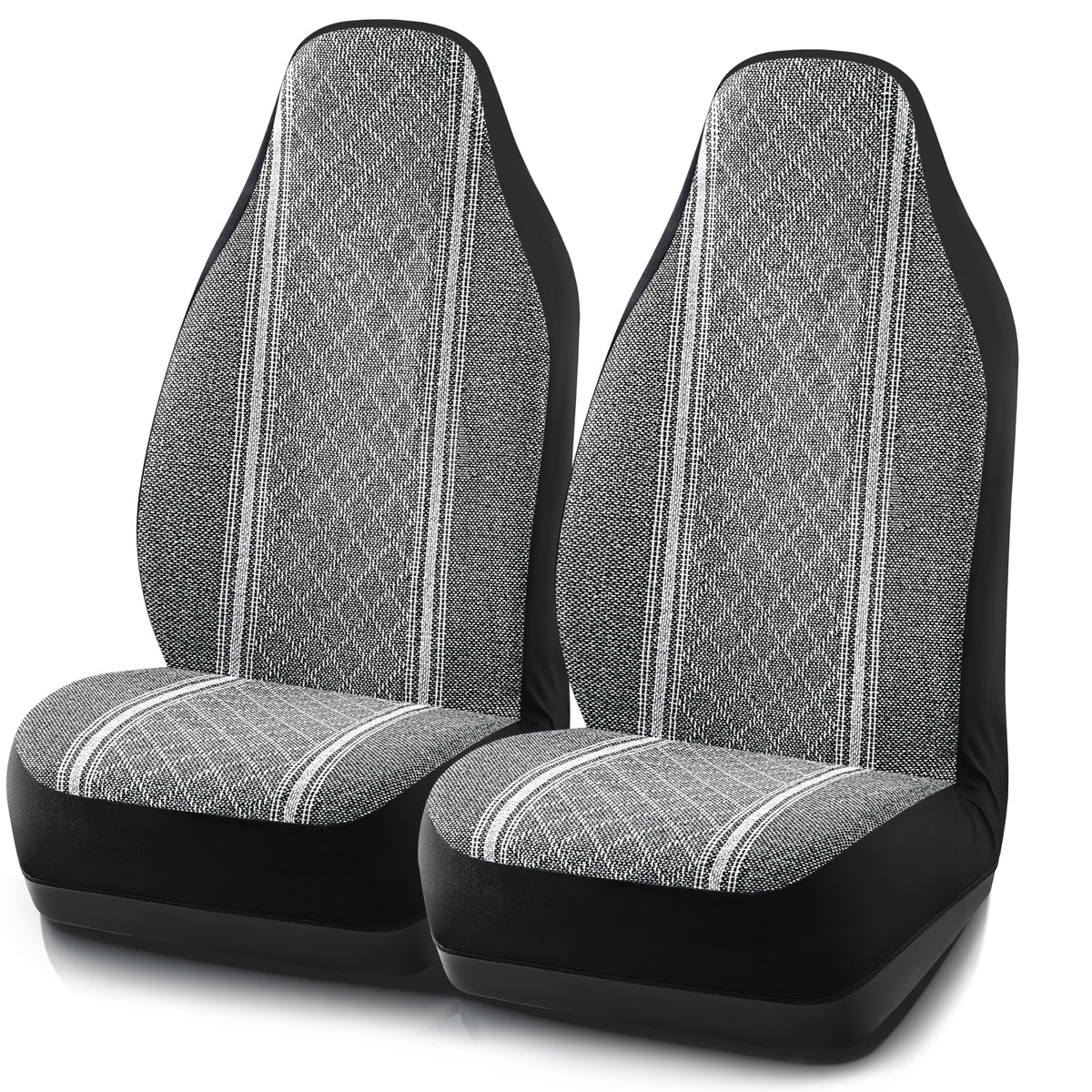 Road Comforts vehicle seat cover — Gray diamond jacquard fabric, airbag compatible
