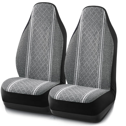 Road Comforts vehicle seat cover — Gray diamond jacquard fabric, airbag compatible
